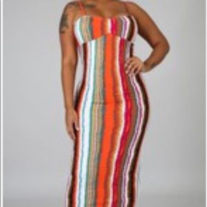 Striped Spaghetti strap dress